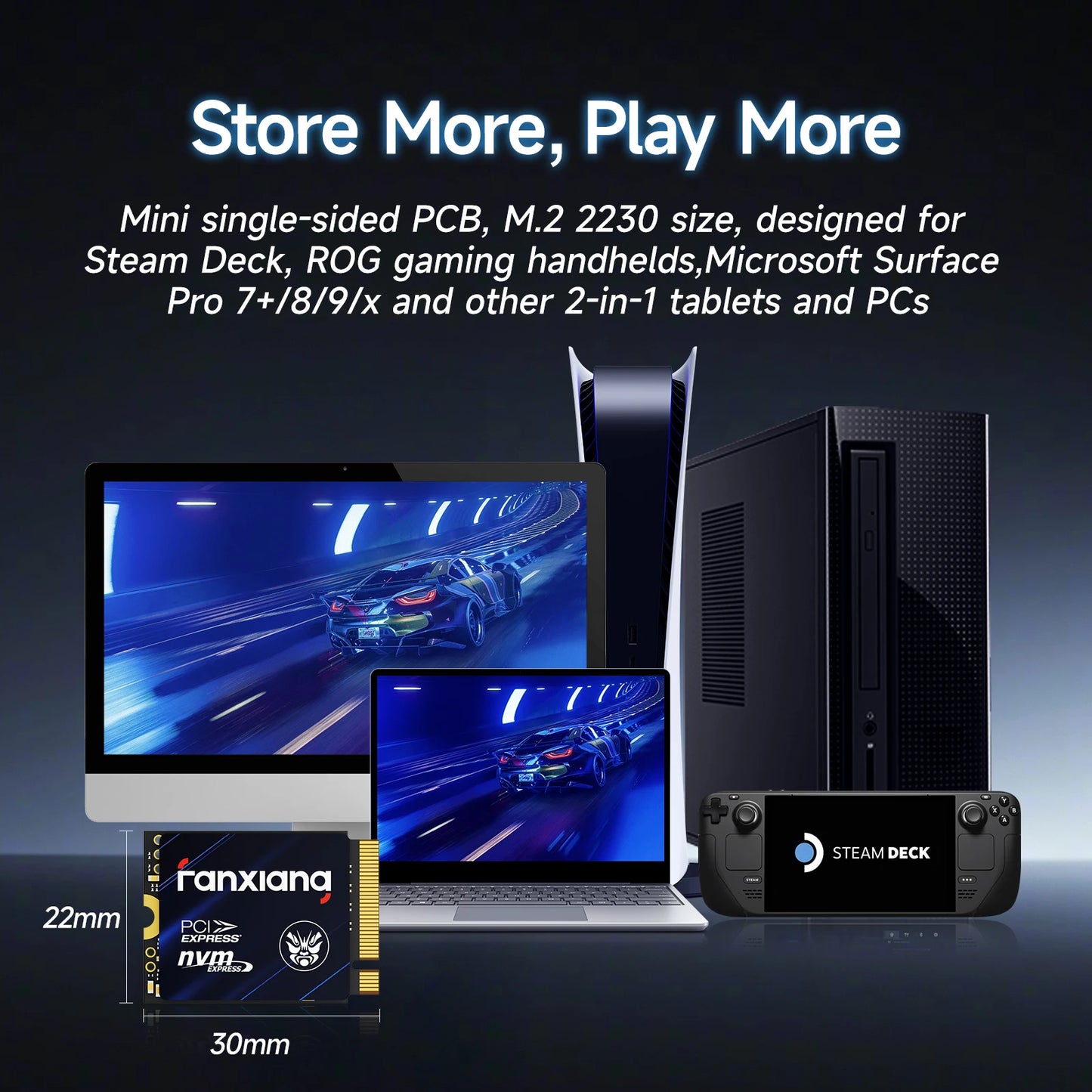 Fanxiang S700 M.2 NVMe SSD – PCIe 4.0, Up to 5000MB/s (500GB / 1TB)
